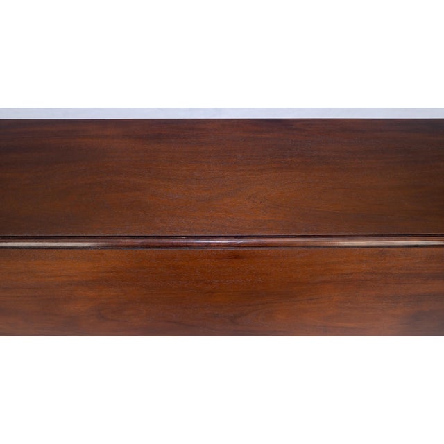 Solid Walnut Very Fine Large 8' Long Console 24" Drop Leaf Dining Console Table MINT The Leaves are 24" each open the...