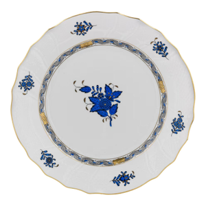 Herend Chinese Bouquet Black Sapphire Salad Plate - 7.5"