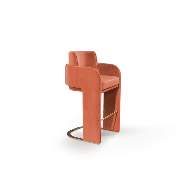 Odisseia Bar Chair by Dooq Details For Sale - Image 10 of 10