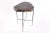 The top of this modern accent side table is made of one slice of organic petrified wood, hand polished to show its...