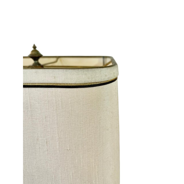 Mid 20th Century Pair Frederick Cooper Style Black Chinoiserie English Tin Tea Caddy Lamps With Original Shades For Sale - Image 14 of 18