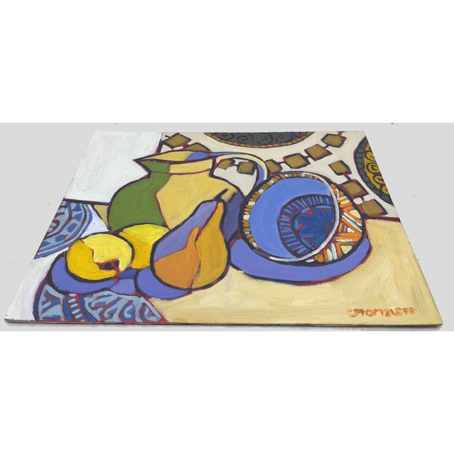 Mediterranean Patterns, Contemporary Still Life Oil Painting, Original Artwork For Sale In New York - Image 6 of 7