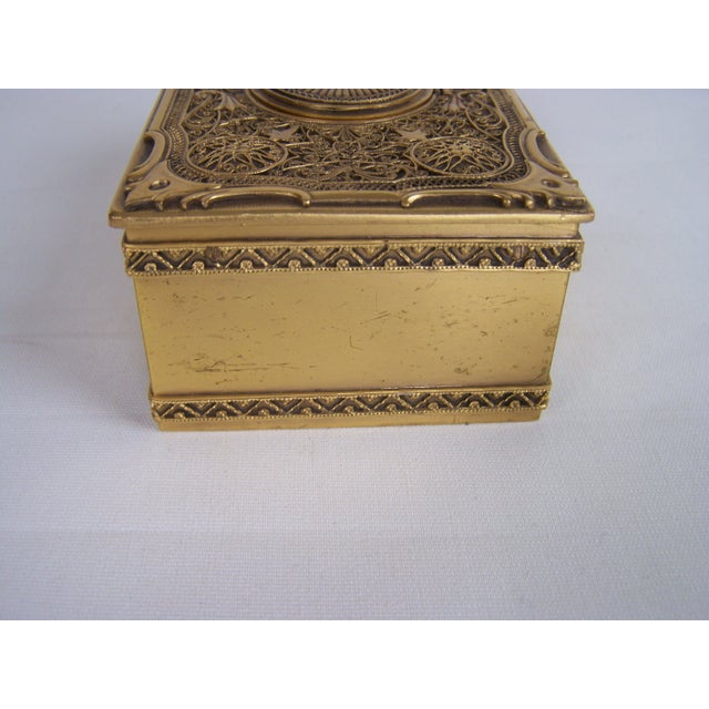 Gold Filigree Singing Bird Box by K. Griesbaum, 1960s For Sale - Image 8 of 14