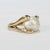 Vintage Modernist Gold and Baroque Pearl Cocktail Ring Size 6.25 For Sale - Image 4 of 9