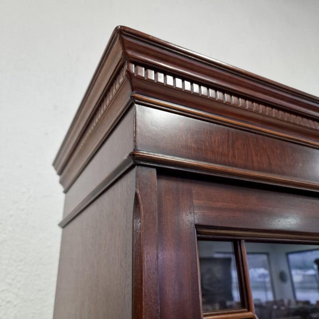 Wood Chesterfield Display Cabinet, 2000s For Sale - Image 7 of 8