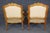 1920s Pair Antique French Louis XV Style Aubusson Armchairs For Sale - Image 5 of 14