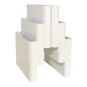 1970s Post Modern Space Age Italian Design Plastic Magazine Rack by Stoppino for Kartell