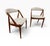 Elevate your dining space with this exceptional pair of Mid-Century Modern Kai Kristiansen Model 31 dining chairs, circa...
