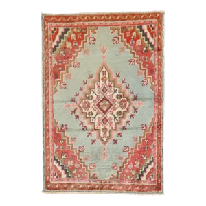 Small Square Antique Oushak Rug, 2'9'' X 3'9''