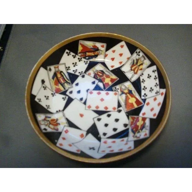 Traditional Early 19th Century French Empire Old Paris Nast Porcelain Playing Card Dish For Sale - Image 3 of 6