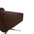 Pavo Leather Chrome Armchair in Brown with Manual Reclining Function by FSM For Sale - Image 10 of 18