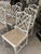 Set of 8 Bleached Chinese Chippendale Faux Bamboo Dining Chairs For Sale - Image 9 of 10