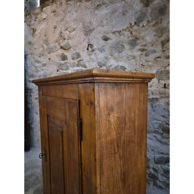 Antique French Oak Single Door Cupboard, 18th Century For Sale - Image 9 of 18