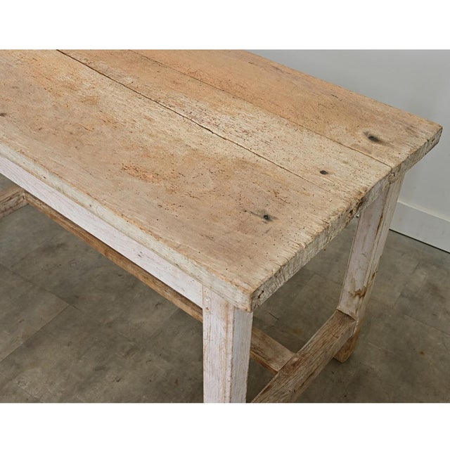English 19th Century Limed Beech Prep Table For Sale In Baton Rouge - Image 6 of 15