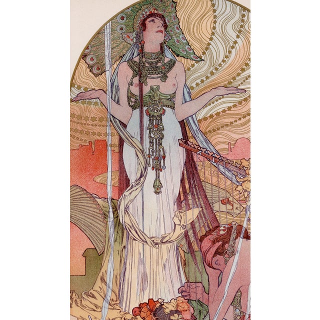 Alphonse Mucha, Incantation (aka Salammbô), Nude, 1897, Lithograph on Paper For Sale - Image 3 of 11