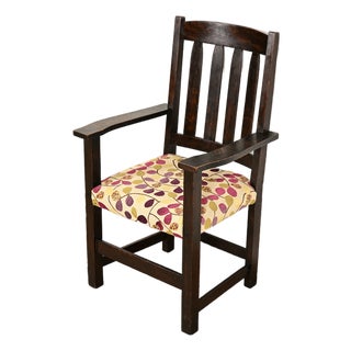 Limbert Antique Mission Oak Arts & Crafts Armchair, Circa 1910 For Sale