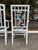 Wood Pair of White Wooden Faux Bamboo Chairs For Sale - Image 7 of 12