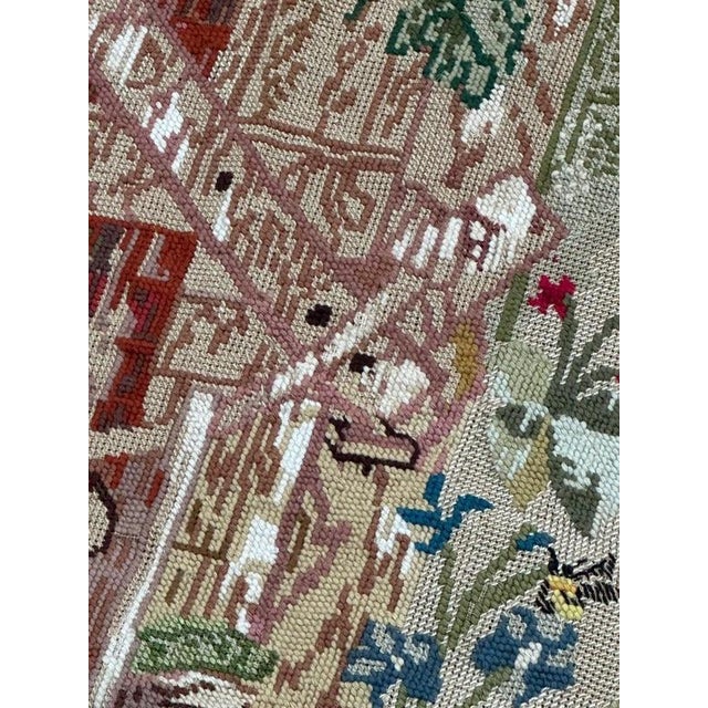 Vintage French Needlepoint Tapestry, 1970s For Sale - Image 14 of 18