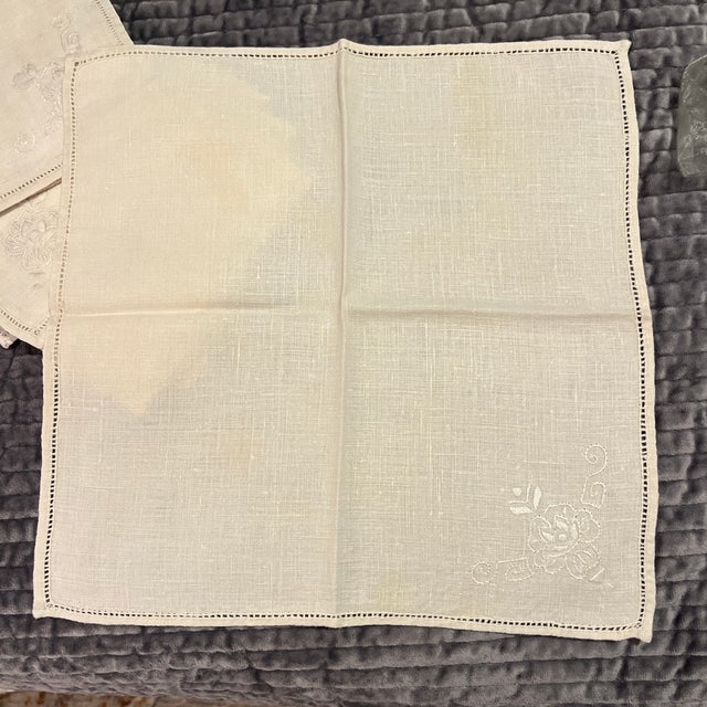 Vintage Cocktail Napkins - Set of 6 For Sale - Image 4 of 4