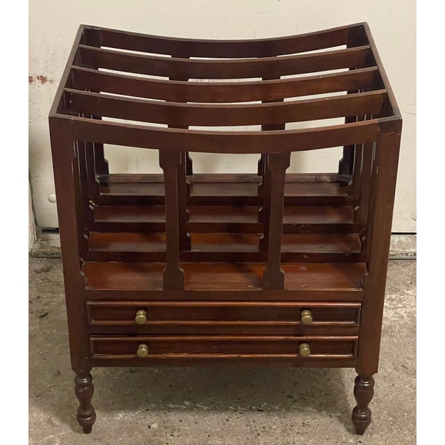 Vintage Wooden Newspaper Rack, 1920s For Sale - Image 12 of 12