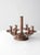 This is an antique copper candelabra featuring seven elegantly arranged candlesticks. The warm, natural patina of the...