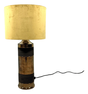 Large Copper Hued Table Lamp by Bitossi for Bergboms, Sweden, 1960s