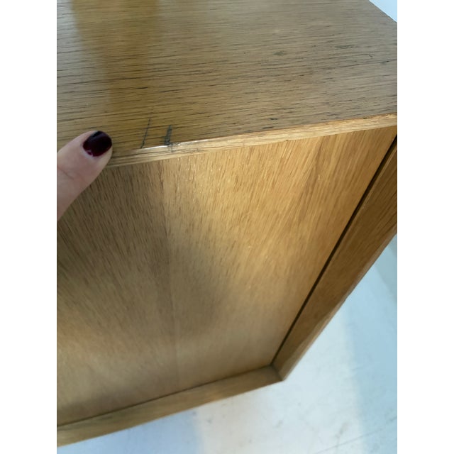 Mid 20th Century Small Light Oak Cabinet, France For Sale - Image 12 of 18