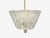 Nils Landberg, Rare Chandelier, Etched Glass, Brass, Sweden, 1940s For Sale In New York - Image 6 of 13