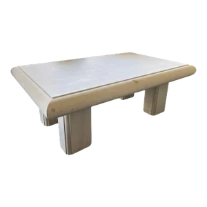 Custom French Limestone Rectangular Low/Coffee Table; Custom Sizes Available