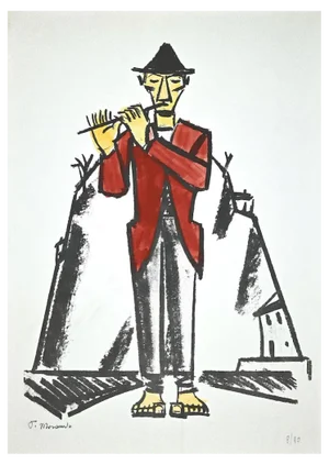 Pietro Morando, Piper, Original Lithograph, 1960s