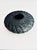 Kenneth Standhardt (American) 1990s Studio Pottery - Round Matte Black Textured Woven Vessel Contemporary folk style with...