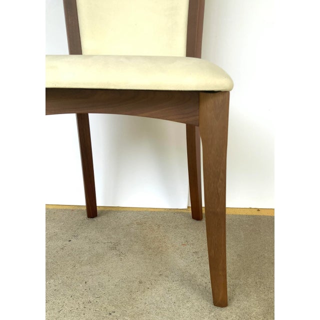 Copeland Co. Modern Ivory Suede Morgan Chair For Sale - Image 4 of 7