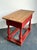 Vintage Ralph Lauren Red Distressed Console Table For Sale - Image 10 of 12