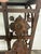 Brown Monumental Hand-Wrought Iron Console With Stone Medallion and Classical Garlands For Sale - Image 8 of 17