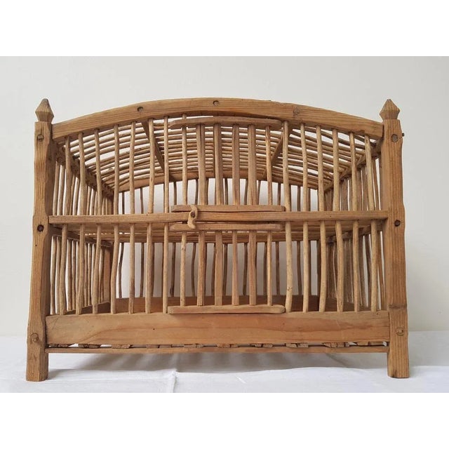 Original condition. Pine and wickerwork. No wormwood traces. Thoroughly cleaned. Weight 5 kg.