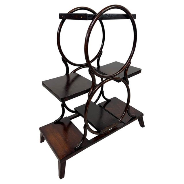 Vienna Secession 4-Tier Bentwood Plant Stand from Thonet, 1910 For Sale - Image 10 of 10