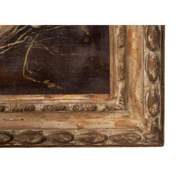 Traditional Framed Oil on Canvas "Eggs in a Straw Hat" For Sale - Image 3 of 12