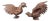 Couple of Fighting Rooster Brass Figurine, 1955, Set of 2 For Sale