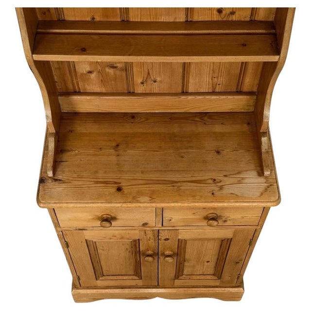 2000 - 2009 Vintage 20th Century Narrow Pine Welsh Dresser For Sale - Image 5 of 13