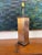 Vintage column table lamp by Knob Creek featuring a tall architectural form clad in patinated copper panels. The square...