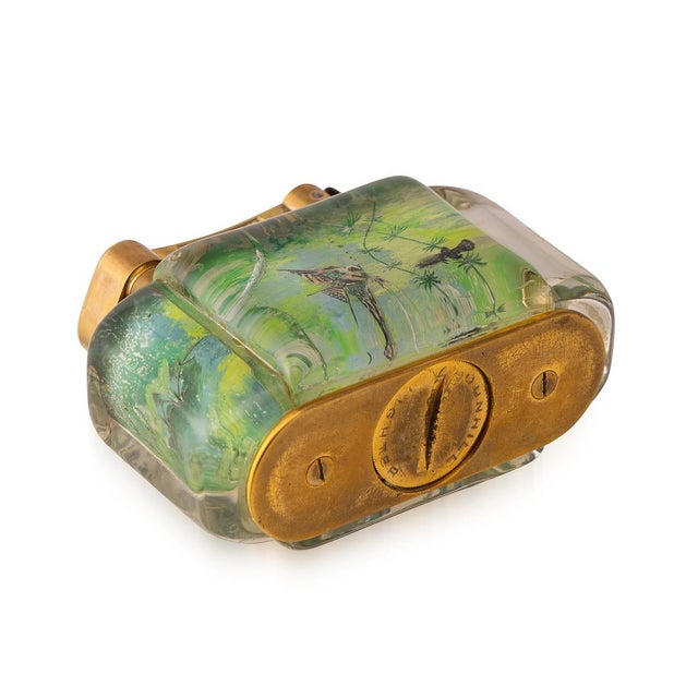 Vintage Tropical Aquarium Table Lighter from Dunhill, 1950 For Sale - Image 7 of 18