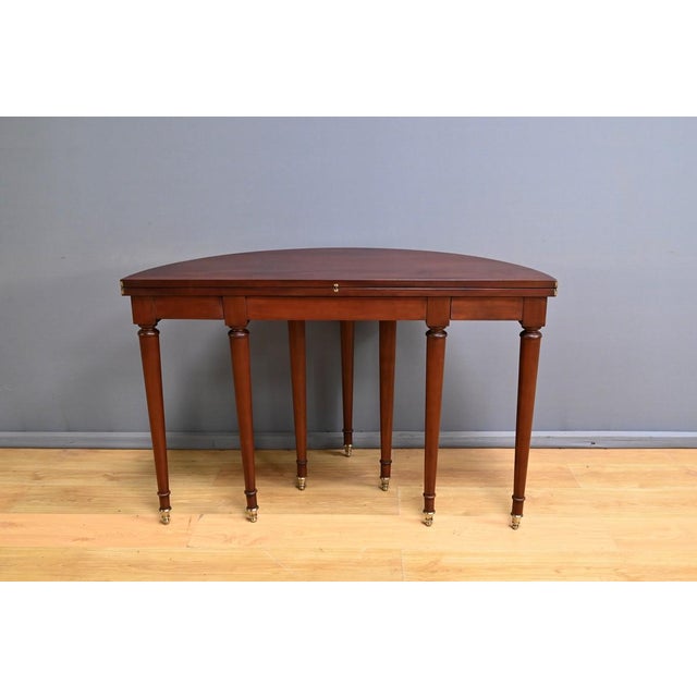 Mahogany Half-Moon Extending Table, Late 19th Century For Sale - Image 13 of 18