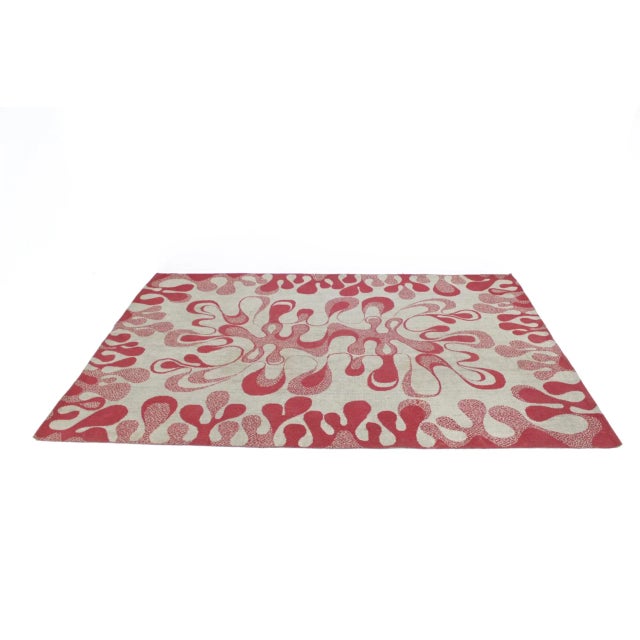 - This rug was made in former czechoslovakia and features a bouclé yarn.