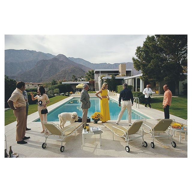Slim Aarons, Party Preparations, Estate Stamped C-type Print For Sale