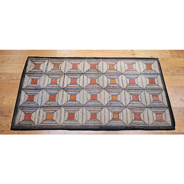 Early 20th Century Hooked Rug Rug For Sale - Image 10 of 10