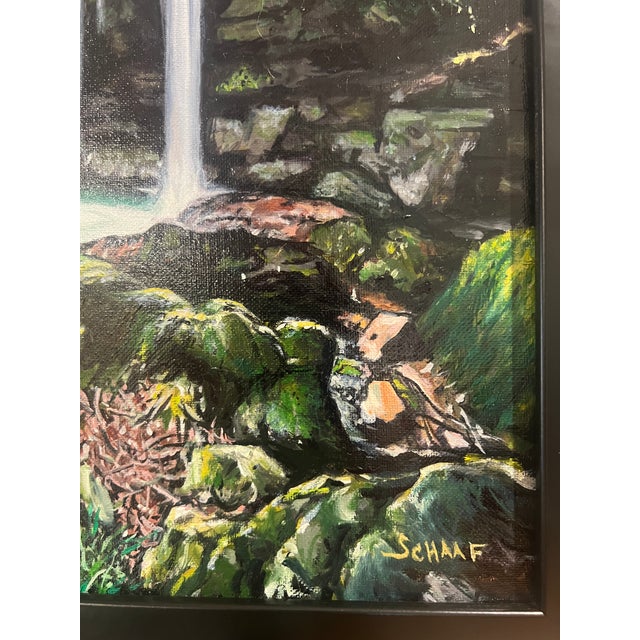 Emerald Falls - Original Oil Painting by Steve Schaaf For Sale - Image 9 of 9