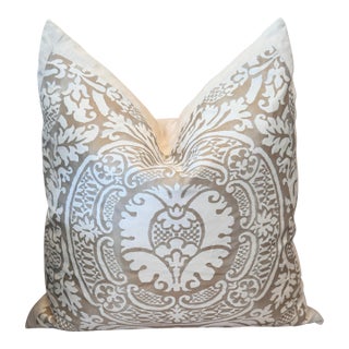 Vintage Fortuny Orsini Print Pillow For Sale