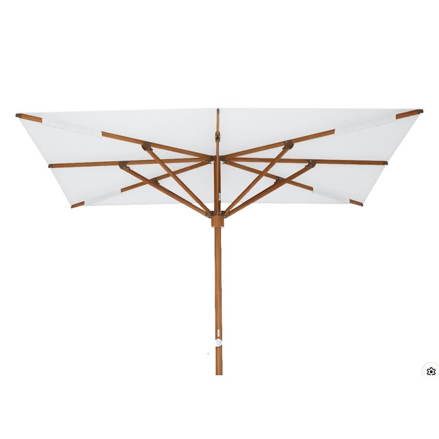 Contemporary Modern Outdoor Large White Umbrella Tuuci For Sale - Image 3 of 11