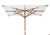 Contemporary Modern Outdoor Large White Umbrella Tuuci For Sale - Image 3 of 11