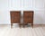 Brown Pair of Italian 18th Century Walnut Bedside Chests with Carved Fluted Drawers For Sale - Image 8 of 11